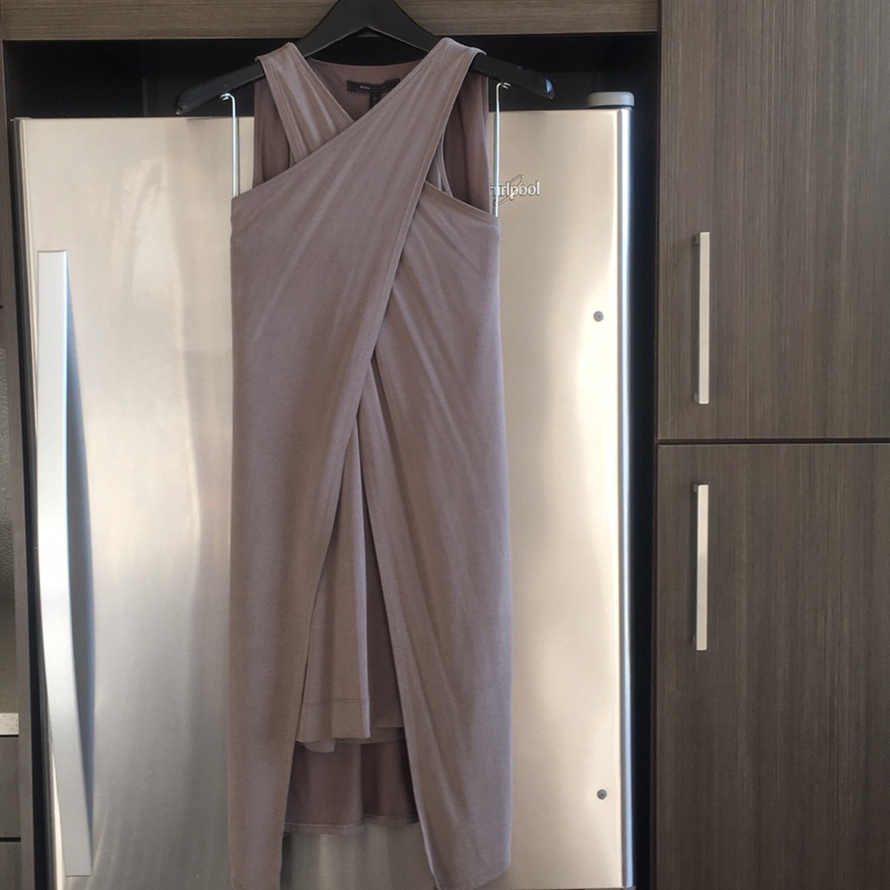 BCBG Maxazria Crossover Layered Jersey Dress